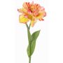 Artificial Parrot Tulip STEFANIE, yellow-pink, 65cm, Ø14cm