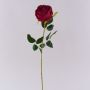 Artificial flower Rose CHERLEN, red, 24"/60cm, Ø4"/10cm