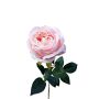 Artificial flower Rose CHERLEN, pale pink, 24"/60cm, Ø4"/10cm