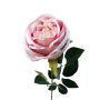 Artificial flower Rose CHERLEN, pink-cream, 24"/60cm, Ø4"/10cm
