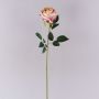 Artificial flower Rose CHERLEN, pink-cream, 24"/60cm, Ø4"/10cm