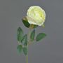 Artificial flower Rose CHERLEN, white, 24"/60cm, Ø4"/10cm