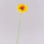 Artificial gerbera flower TEUDELINDE, orange, 22"/55cm, Ø3.1"/8cm