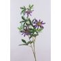 Decorative passion flower JULANDA, purple-white, 37"/95cm, Ø4.3"/11cm