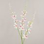 Artificial flower branch Cymbidium orchid MONDEGO, white-fuchsia, 3ft/95cm