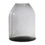 Flower vase made of glass HELVIA, recycled, grey-clear, 25cm, Ø19cm