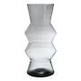 Decorative vase ERCELINA made of glass, recycled, clear, 27cm, Ø13cm