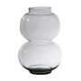 Vase made of glass HERIBETO, recycled, clear, 25cm, Ø16cm