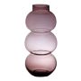 Vase made of glass HERIBETO, recycled, violet-clear, 40cm, Ø16cm