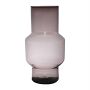 Glass flower vase FORTUNATO, recycled, violet-clear, 40cm, Ø24cm