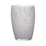 Flower vase HENRY, glass, granite-grey, 20cm, Ø14cm