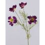 Decorative flower branch Cosmos PRESTIOSA, violet-green, 30"/75cm, Ø2.4"-4.3"/6-11cm