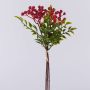 Plastic rowan branch ELNATAN in bunch, fruits, red, 12"/30cm