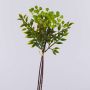 Plastic rowan branch ELNATAN in bunch, fruits, green, 12"/30cm