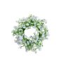 Artificial gypsophila wreath LITAGO, white, Ø8"/20cm