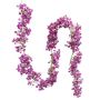 Artificial gypsophila garland LITAGO, violet, 6ft/180cm