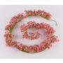 Artificial gypsophila garland LITAGO, pink-fuchsia, 6ft/180cm
