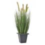 Plastic foxtail grass TAMINO panicles, decorative pot, green, 24"/60cm
