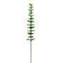 Plastic eucalyptus branch GLAUCO in glass optic, 12 pieces, green, 80cm
