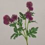 Artificial flower branch globe thistle TRAUDLINDE, violet, 22"/55cm