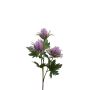 Fake flowering branch Sea holly ERKENHILDE, purple, 26"/65cm