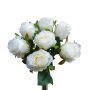 Artificial bouquet of roses MURINET, white-cream, 14"/35cm
