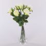 Artificial bouquet of roses MURINET, white-cream, 14"/35cm