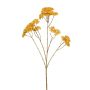 Artificial flower Yarrow JAMALIA, mustard yellow, 28"/70cm