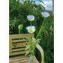Artificial poppy branch OXANDRINE, cream-white, 24"/60cm