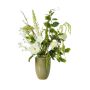 Artificial bouquet FEME, white, 3ft/100cm, Ø14"/35cm