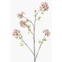 Artificial ornamental cherry branch SLIRKO with blossoms, light pink, 115cm
