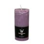 Block candle AURORA, mauve, 4.7"/12cm, Ø2.3"/5,8cm, 42h - Made in Germany