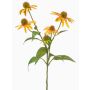Decorative coneflower branch MILROV, yellow, 30"/75cm
