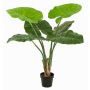 Artificial plant Alocasia Calidora NICAS, decorative pot, green, 3ft/90cm