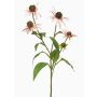 Decorative coneflower branch MILROV, light pink, 30"/75cm