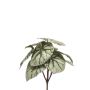 Artificial plant: leaf begonia BLAROM on a support stick, crossdoor, green-grey, 10"/25cm
