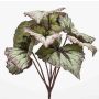 Artificial leaf begonia 'BLAROM' on a stake, Crossdoor, grey-purple, 10"/25cm