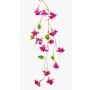 Artificial bougainvillea branch NEMOR with flowers, violet, 4ft/110cm