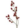 URUMA decorative blackberry branch with berries, red, 90cm