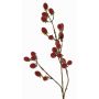 Decorative blackberry branch URUMA with berries, red, 35"/90cm