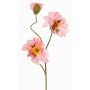 PEJA artificial poppy branch, pink, 90cm, Ø11–13cm