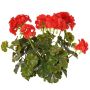 Artificial geranium MALINA on a stake, crossdoor, red, 40cm