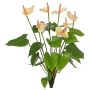 Artificial Anthurium NAKITA on a stem, pink-cream, 20"/50cm