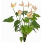 Artificial Anthurium NAKITA on a stem, pink-cream, 20"/50cm
