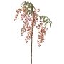 Artificial rowan branch JANNAH with berries, pink-green, 33"/85cm