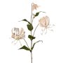 Velvet Gloriosa branch DINFAS, pale pink and gold, 80cm