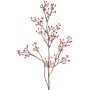 Decorative wild rose branch HIKERNO with rose hips, red, 3ft/100cm