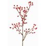 Decorative wild rose branch HIKERNO with rose hips, red, 24"/60cm