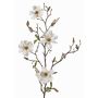 Artificial magnolia spray MARGA, white, 31"/80cm, Ø2.4"-3.1"/6-8cm