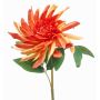 GREWAL artificial dahlia, salmon-peach, 75cm, Ø19cm